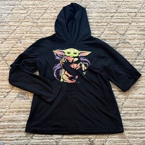 Star Wars Hooded Longsleeve M 10/12 Yoda